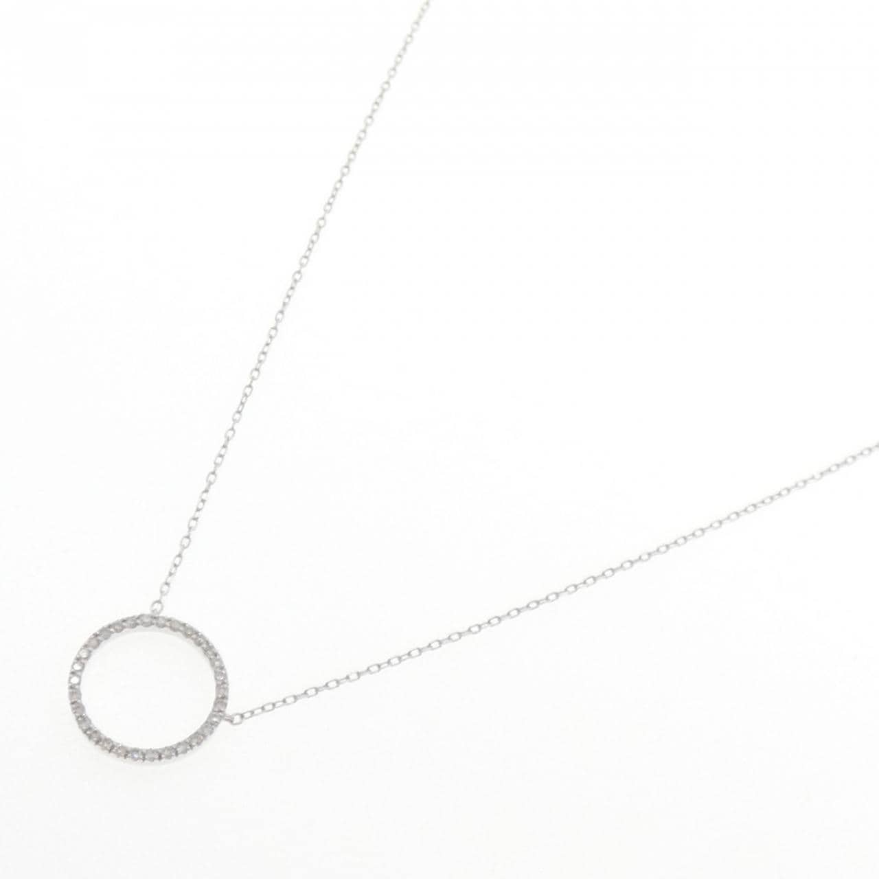K10WG ダイヤモンド ネックレス 0.19CT