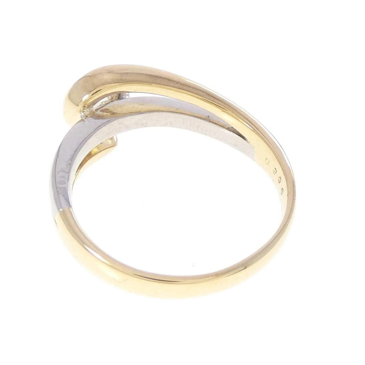 K18YG/PT900 ダイヤモンド リング 0.396CT