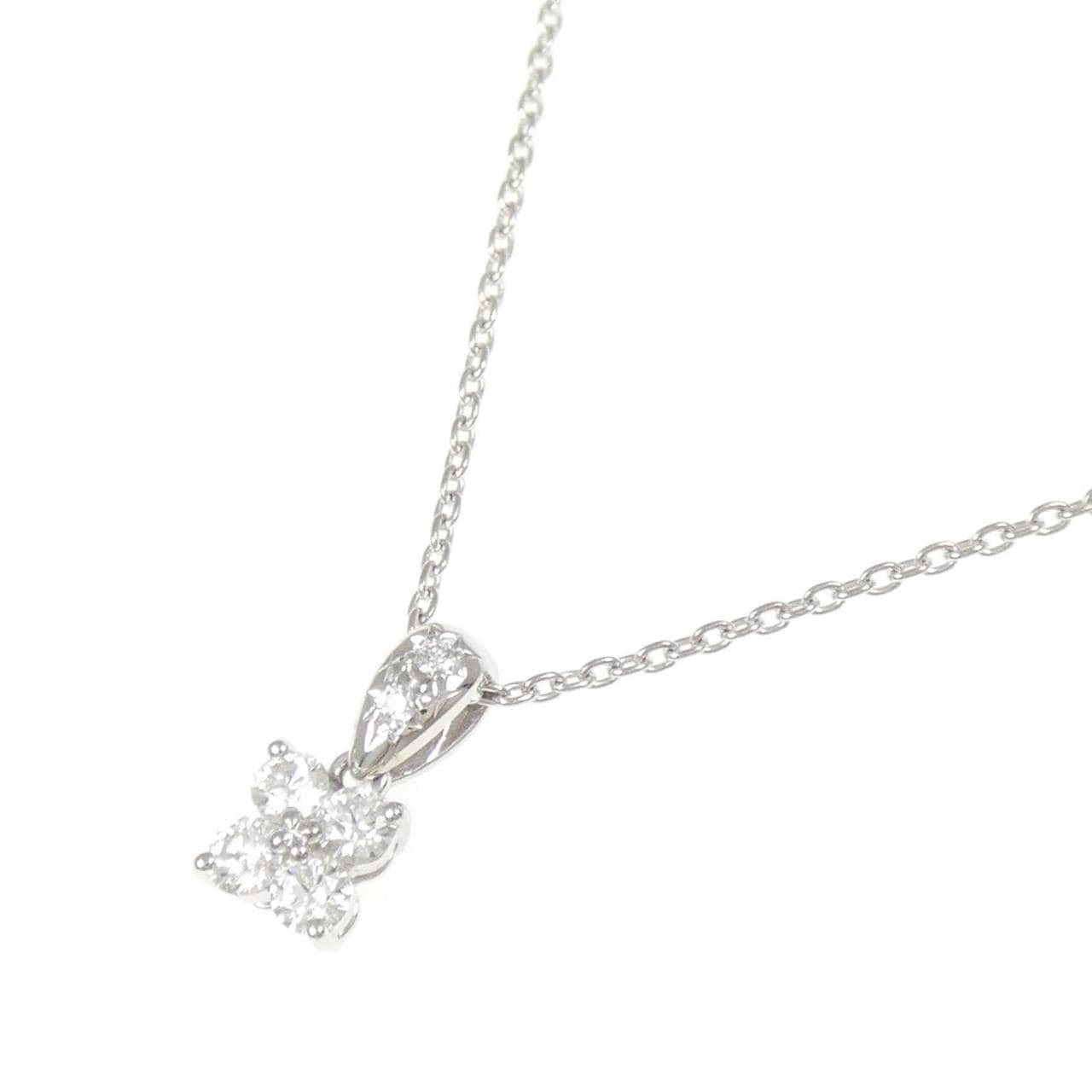 タサキ フラワー ダイヤモンド ネックレス 0.31CT