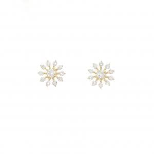 【リメイク】K18YG ダイヤモンド ピアス 0.30CT