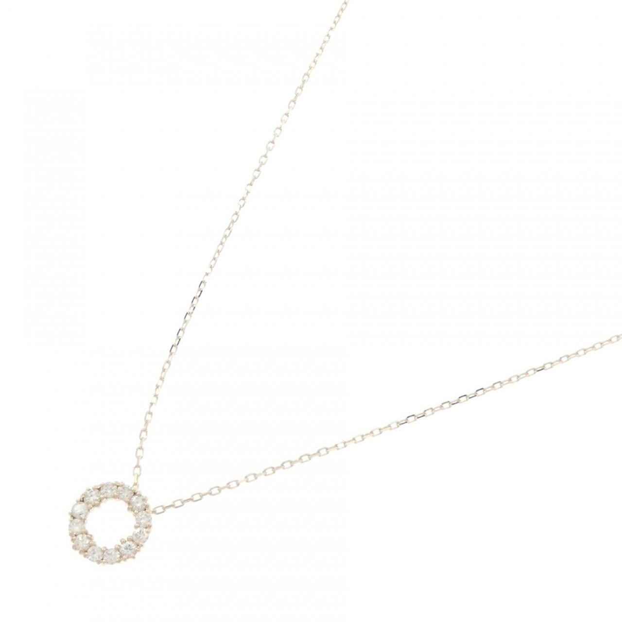 【リメイク】K10YG ダイヤモンド ネックレス 0.15CT