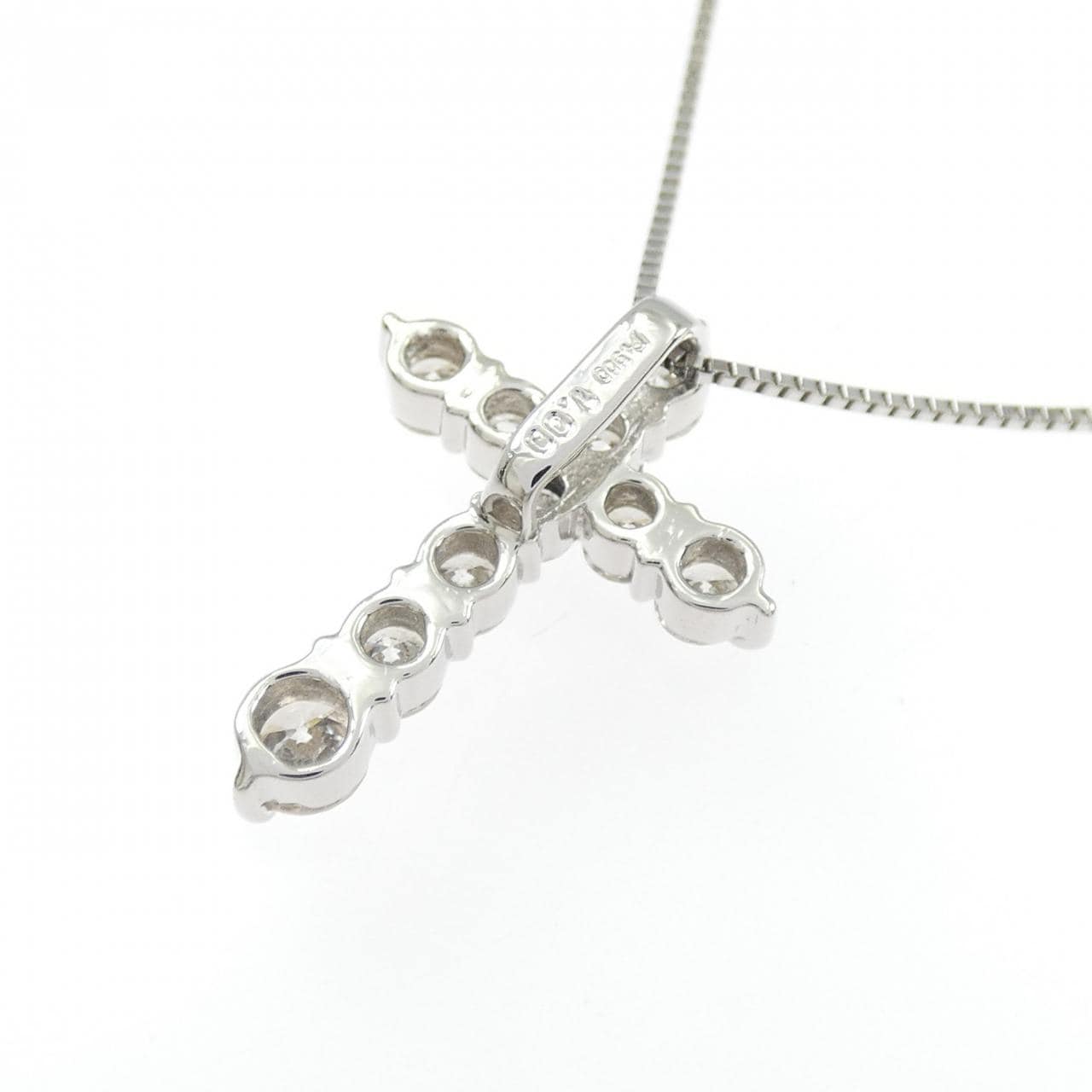 PT900/PT850 クロス ダイヤモンド ネックレス 1.00CT