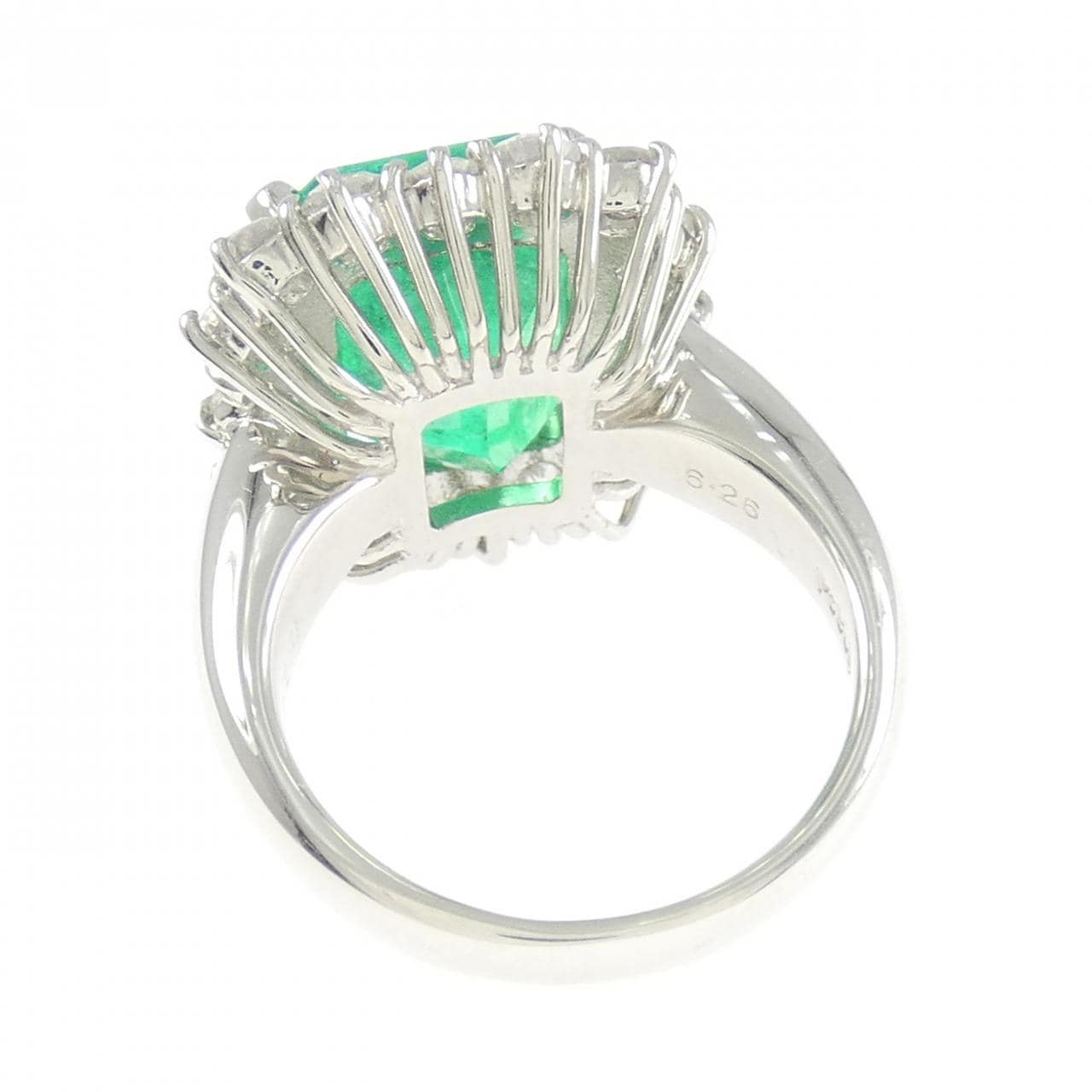 PT900 エメラルド リング 6.26CT