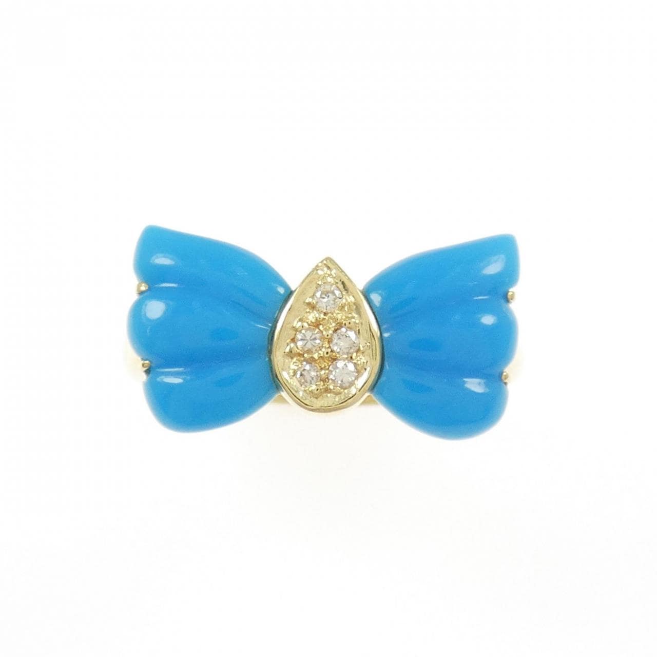 K18YG ターコイズ リング