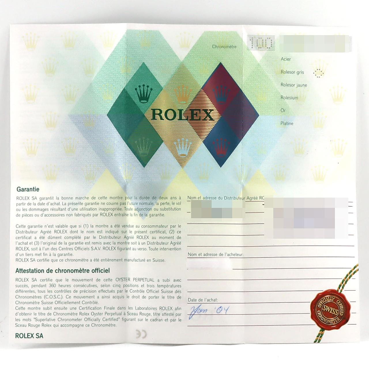 ロレックス デイトジャスト 16234G SSxWG 自動巻 Y番