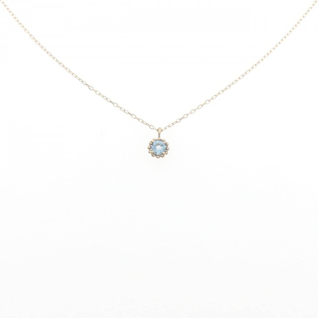 K10YG ブルートパーズ ネックレス