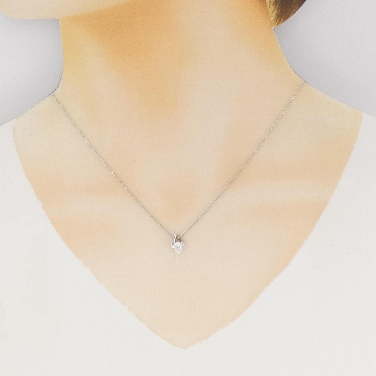 PT900/PT850 ダイヤモンド ネックレス 0.312CT