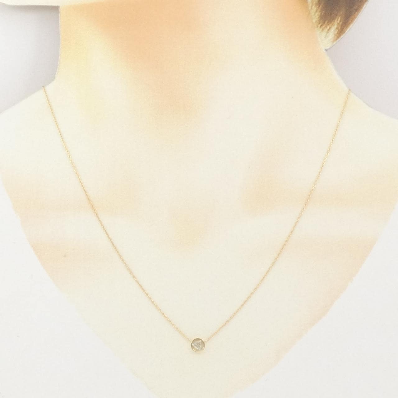K18YG ダイヤモンド ネックレス 0.127CT