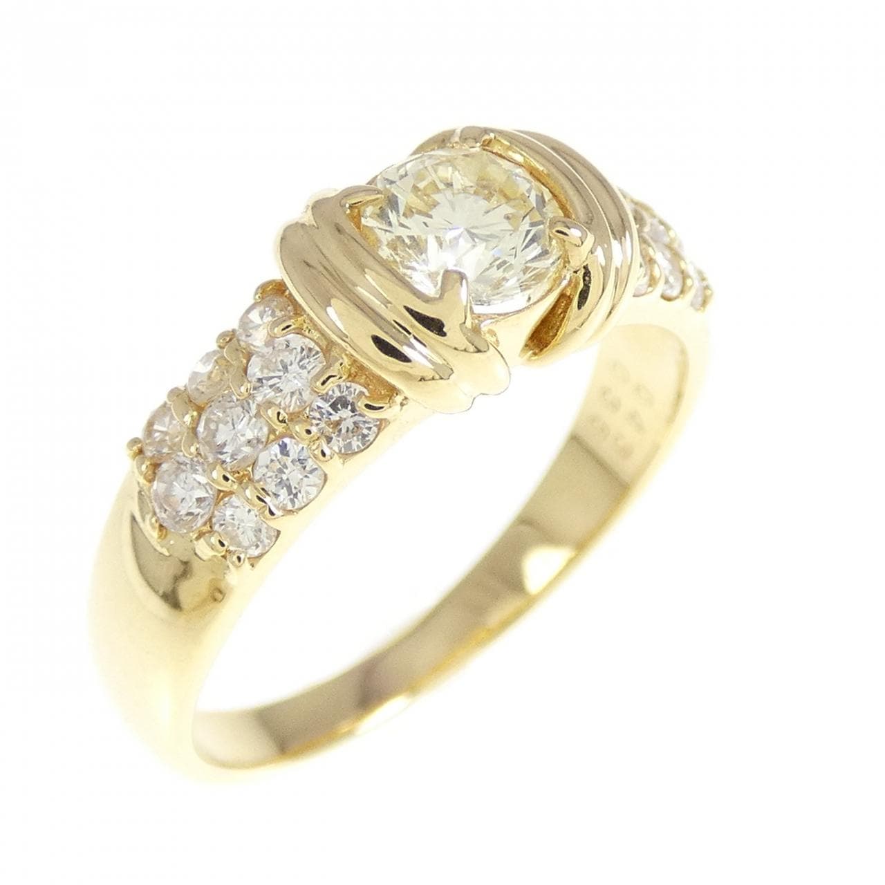 K18YG ダイヤモンド リング 0.43CT