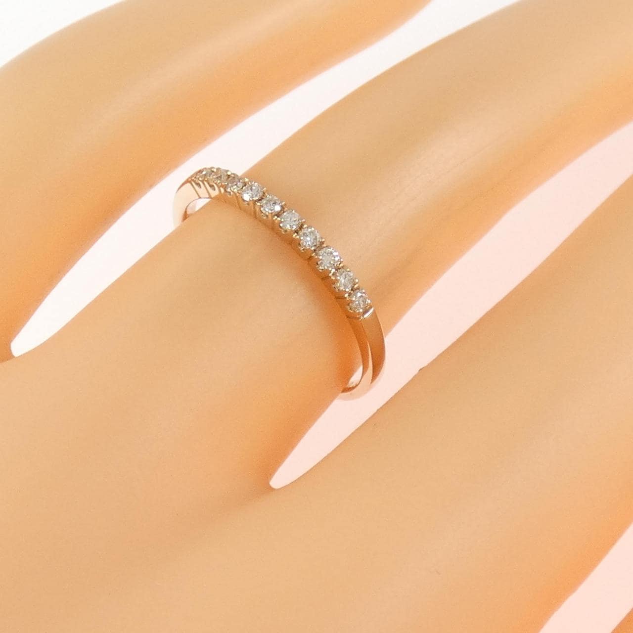 K18PG ダイヤモンド リング 0.10CT
