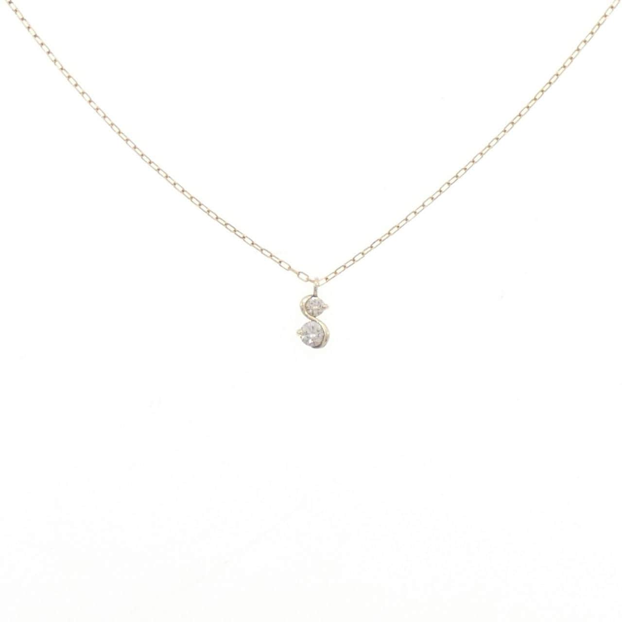 K10YG ダイヤモンド ネックレス 0.10CT