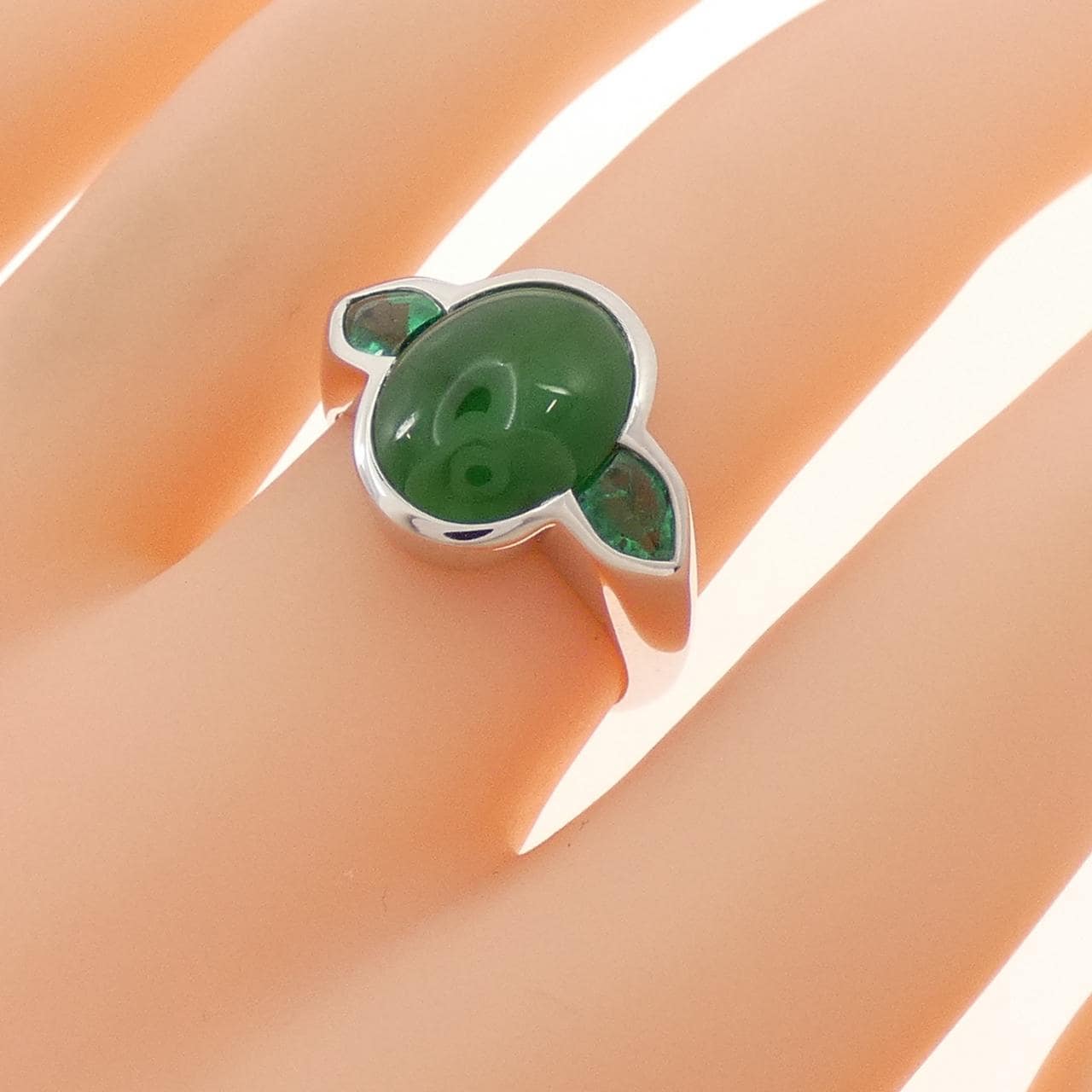 750WG ヒスイ リング