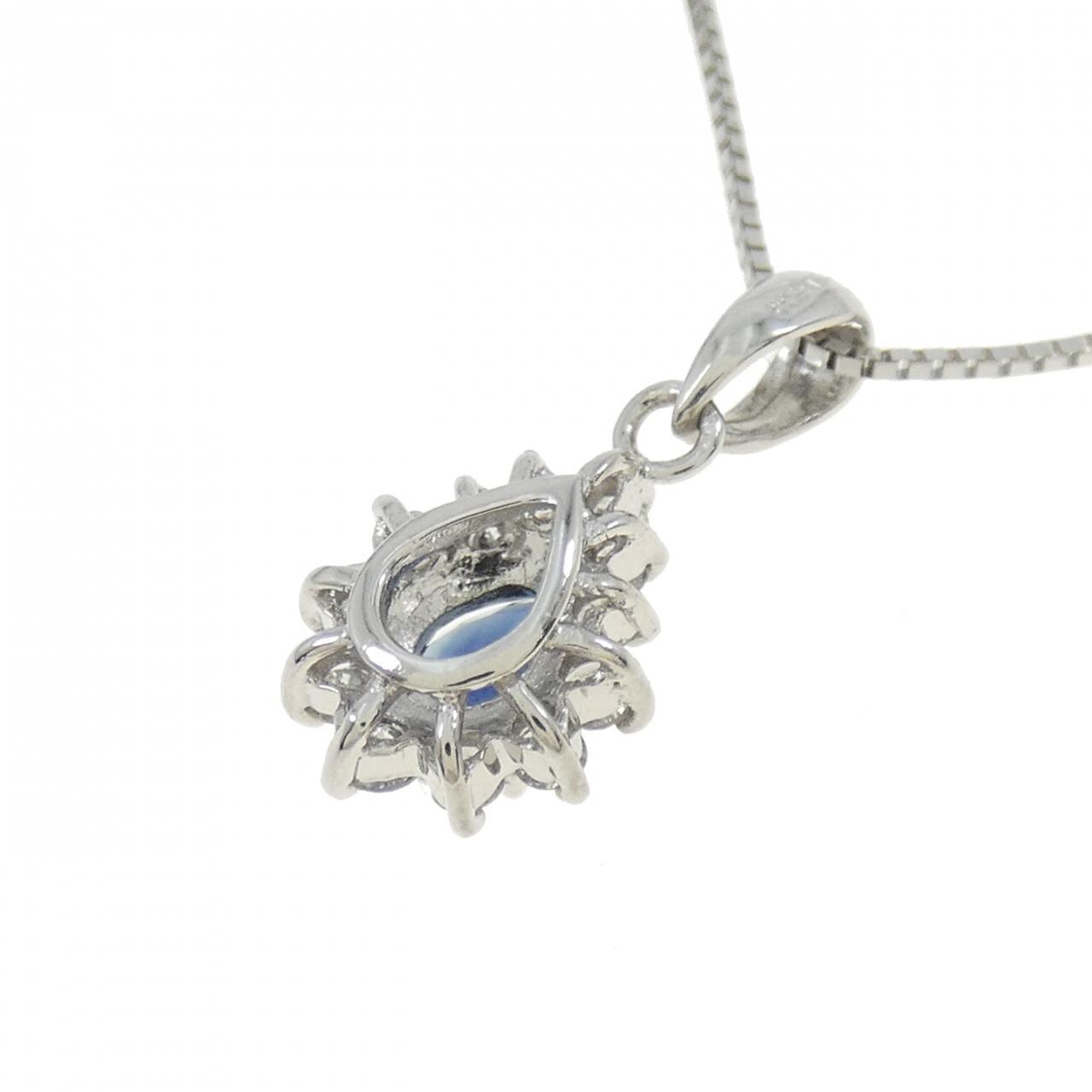 PT サファイヤ ネックレス 0.41CT