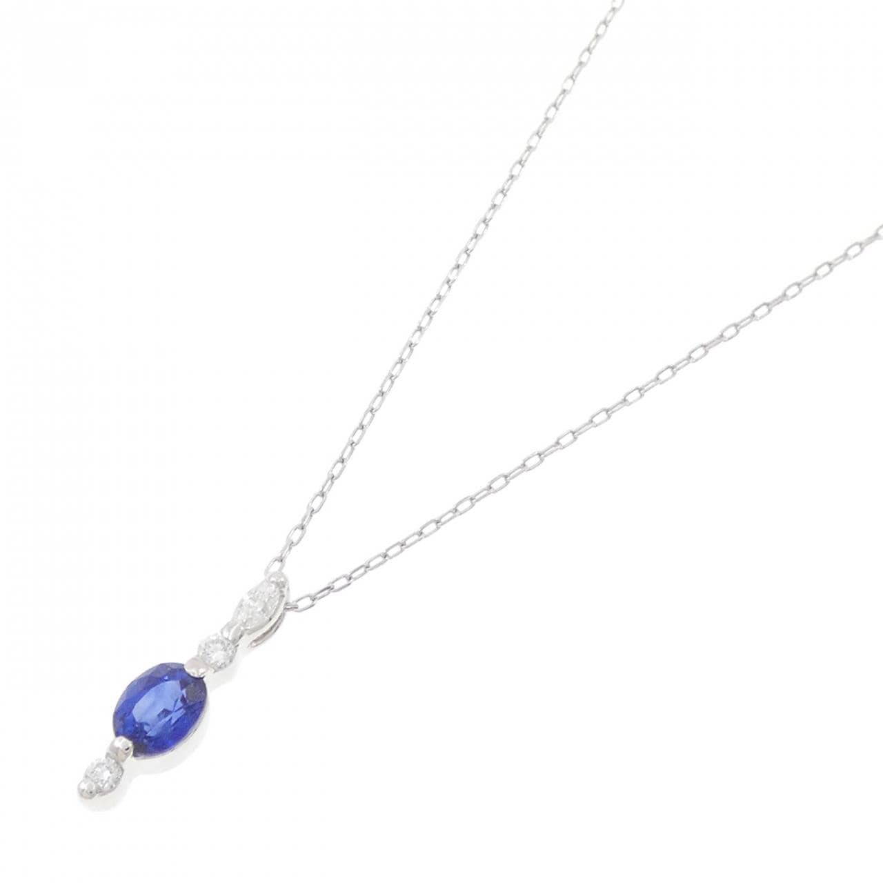 PT900/PT850 Sapphire Necklace 1.01CT