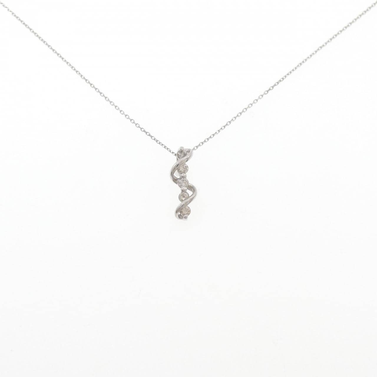 PT900/PT850 ダイヤモンド ネックレス 0.20CT