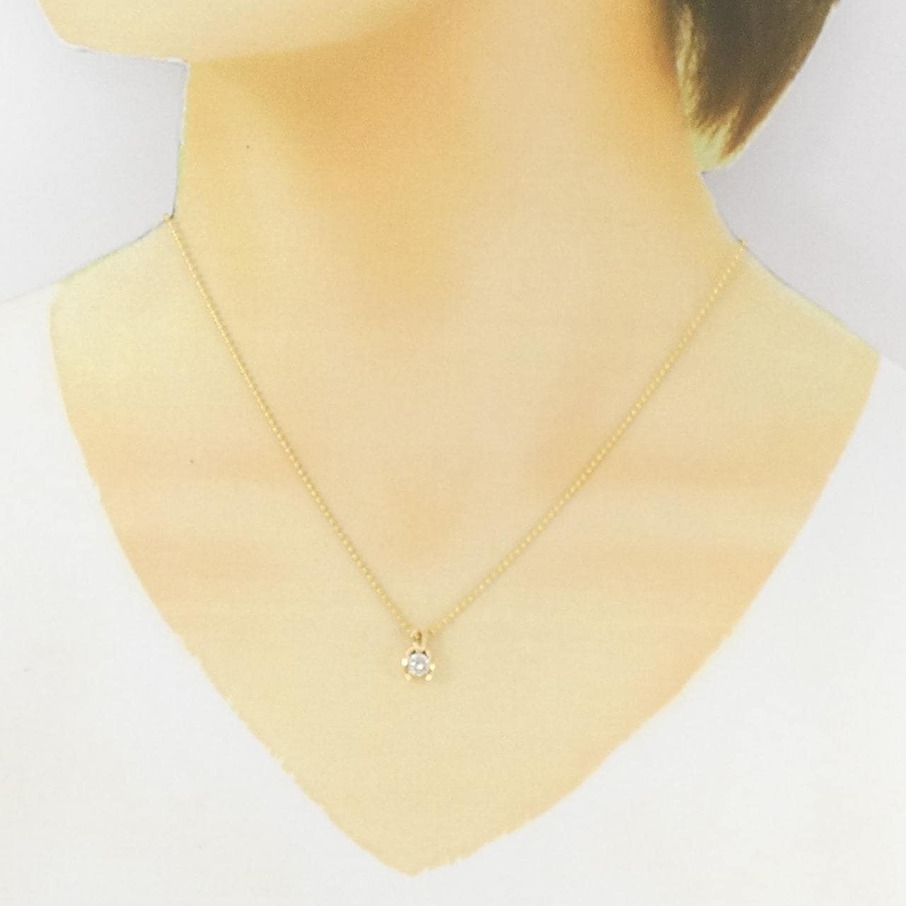 K18YG ダイヤモンド ネックレス 0.32CT