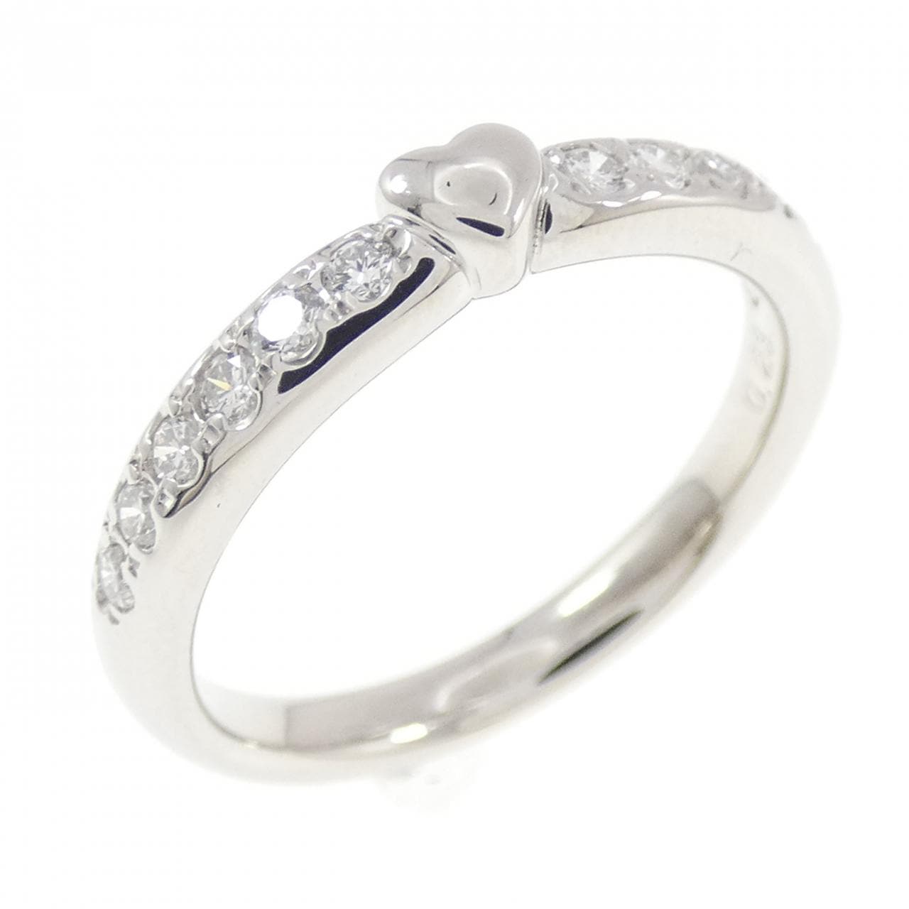 PT950 ハート ダイヤモンド リング 0.23CT