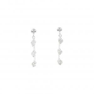 K18WG ダイヤモンド ピアス 0.50CT
