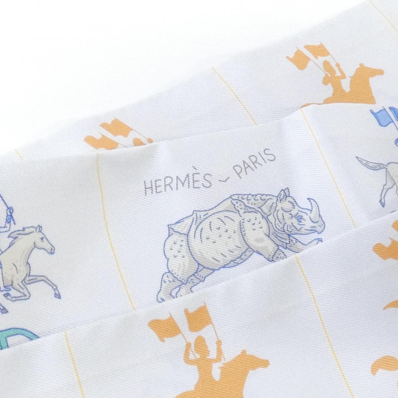 【Unused items】HERMES HERMES PARADE Twilly 064150S Scarf