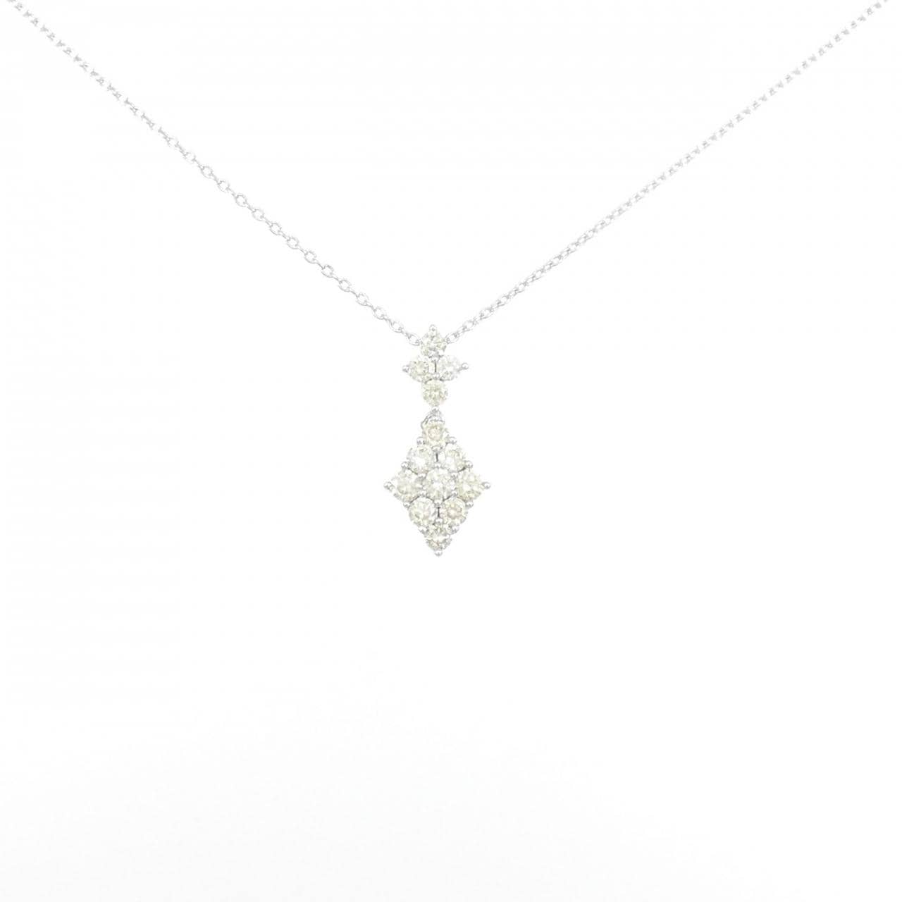 K18WG ダイヤモンド ネックレス 0.45CT