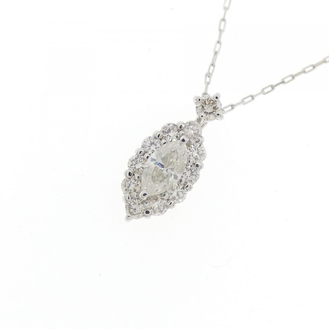 【新品】PT900/PT850 ダイヤモンド ネックレス 0.20CT