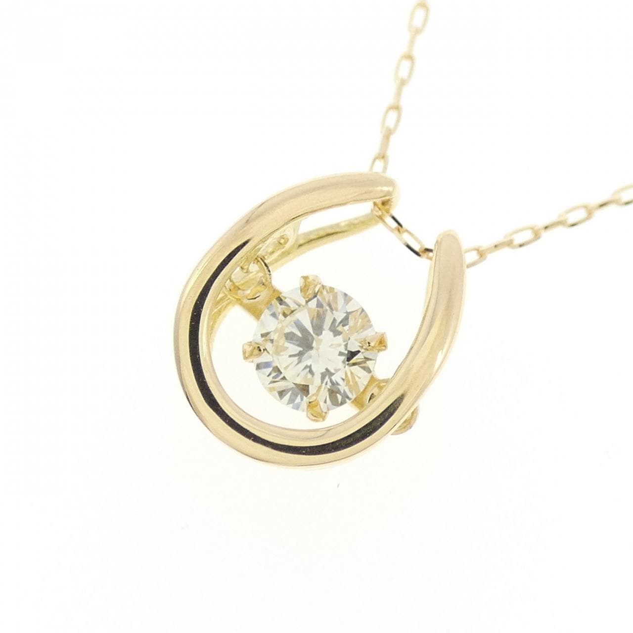 【新品】K18YG ダイヤモンド ネックレス 0.20CT