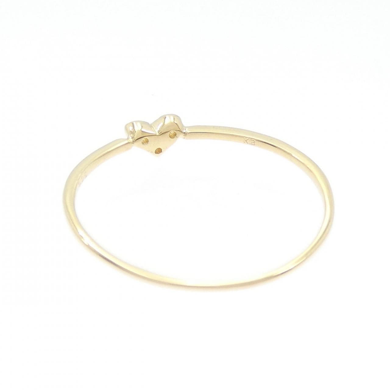 【リメイク】K18YG ハート ダイヤモンド リング 0.05CT