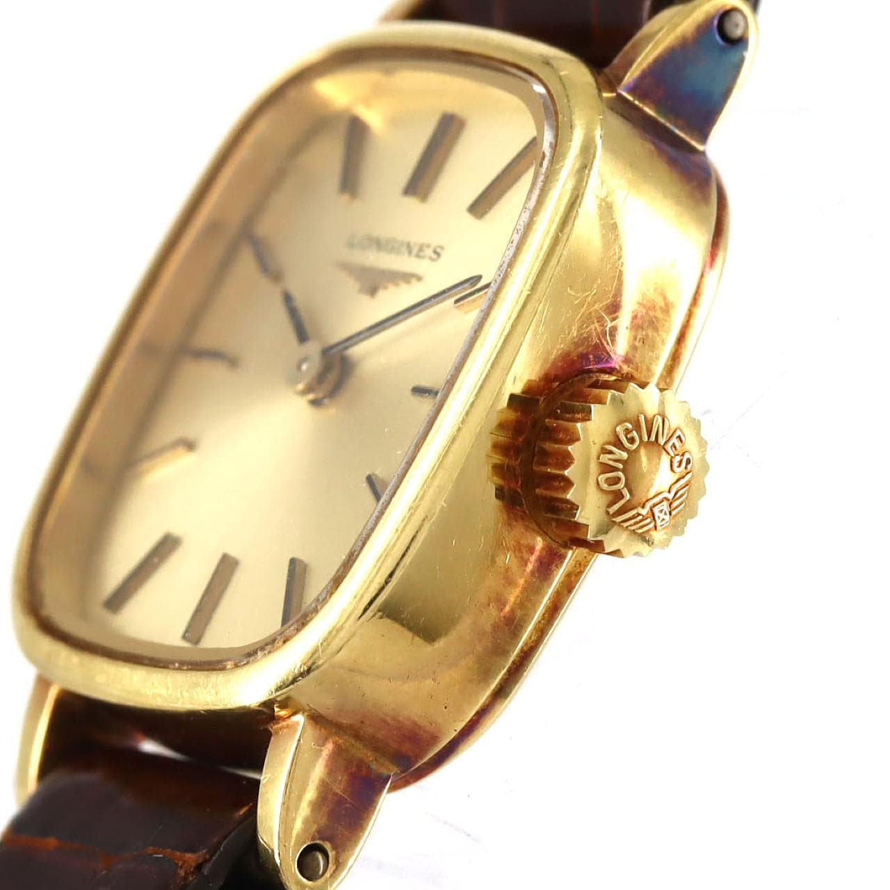 【ノーメンテナンス還元価格】ロンジン スクエアケース YG YG 手巻