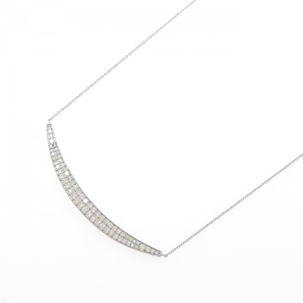 K18WG ダイヤモンド ネックレス 0.70CT
