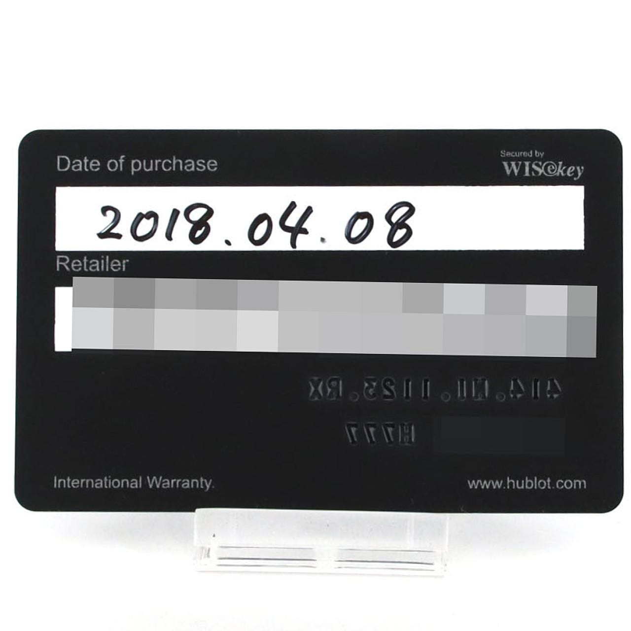 ウブロ ビッグバンメカ-10チタニウム 414.NI.1123.RX TI 手巻