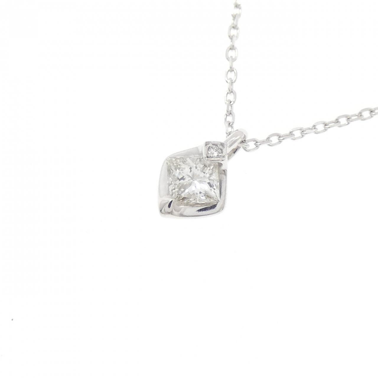 K18WG ダイヤモンド ネックレス 0.2CT