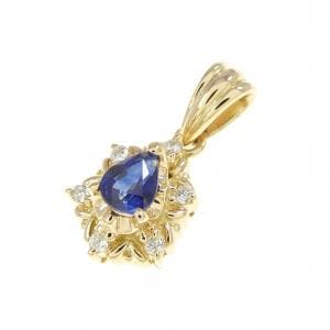 K18YG サファイヤ ペンダント 0.29CT