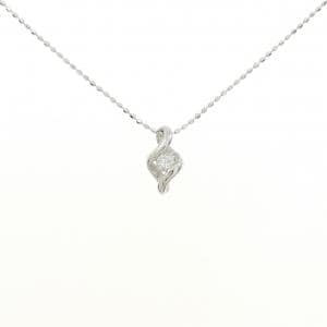 K18WG ダイヤモンド ネックレス 0.06CT