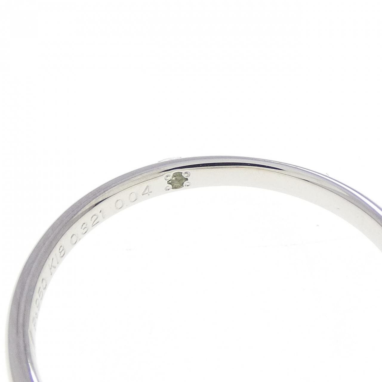 PT950/K18PG ダイヤモンド リング 0.321CT D VVS1 3EXT H＆C