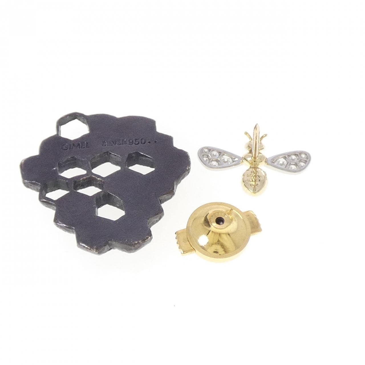 ギメル ビー ダイヤモンド ブローチ 0.177CT