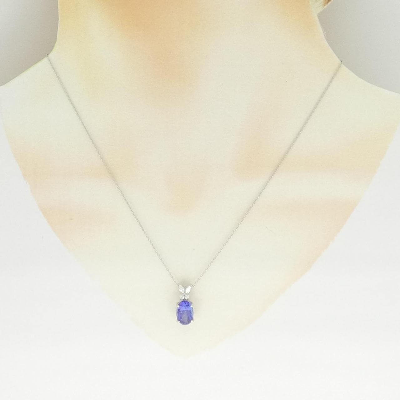 PT950/PT850 タンザナイト ネックレス 2.94CT