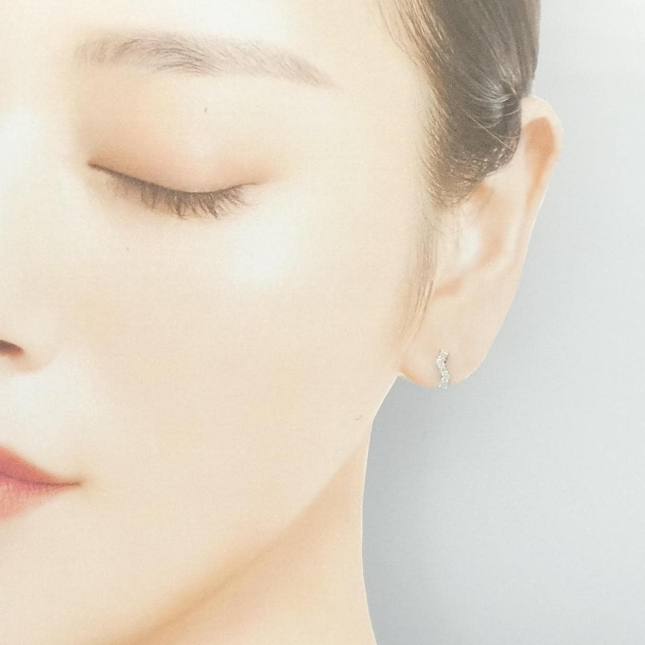 K18WG ダイヤモンド ピアス 0.20CT