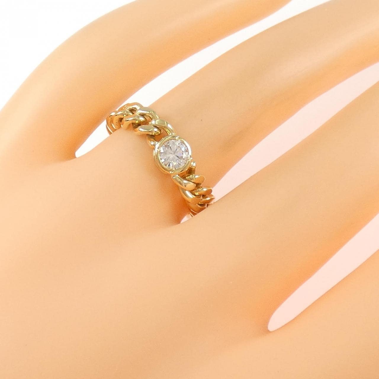 K18YG ダイヤモンド リング 0.223CT