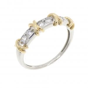 PT950/K18YG ダイヤモンド リング 0.20CT