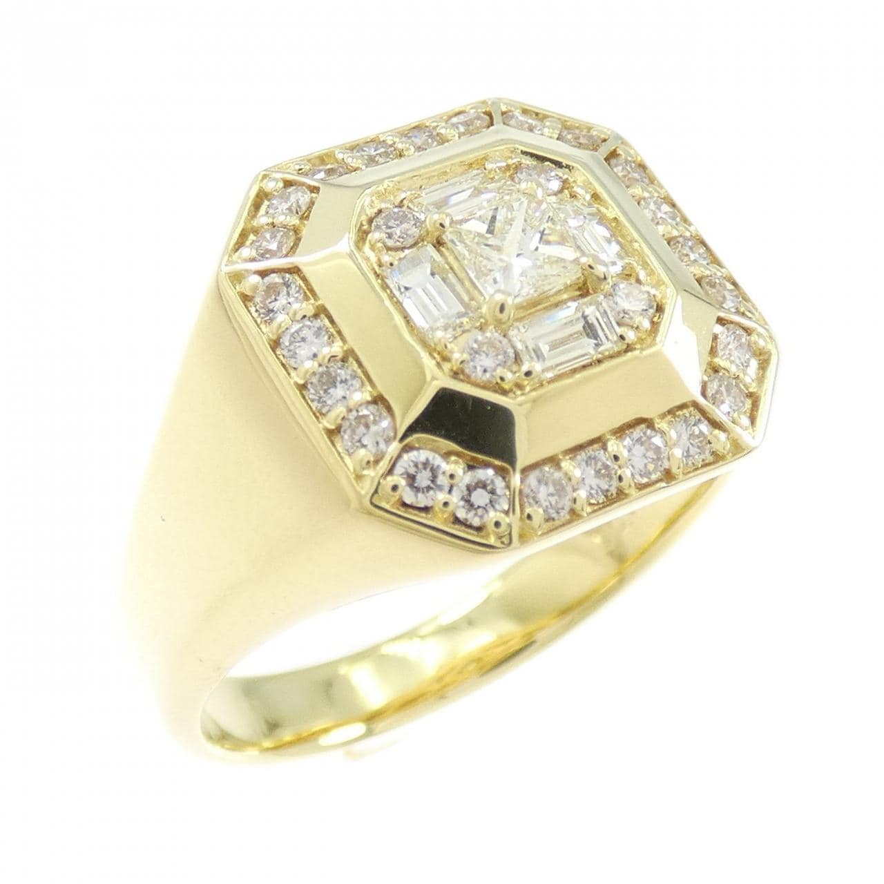 K18YG ダイヤモンド リング 0.71CT