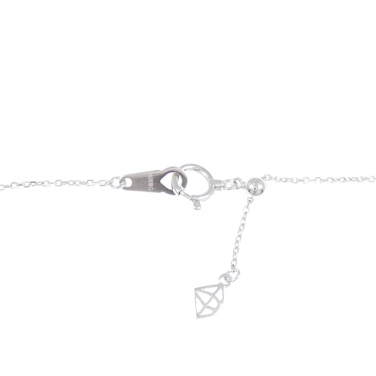 K18WG ダイヤモンド ネックレス 0.102CT