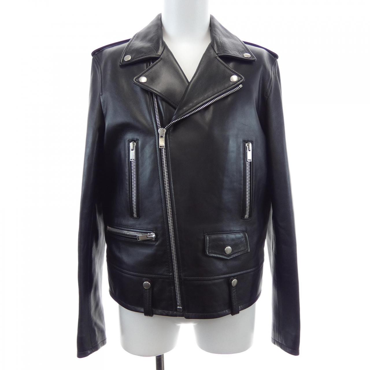 サンローラン SAINT LAURENT L01O　クラシックモーターサイクルジャケット 484284 Y5YA2 レザーライダースジャケット