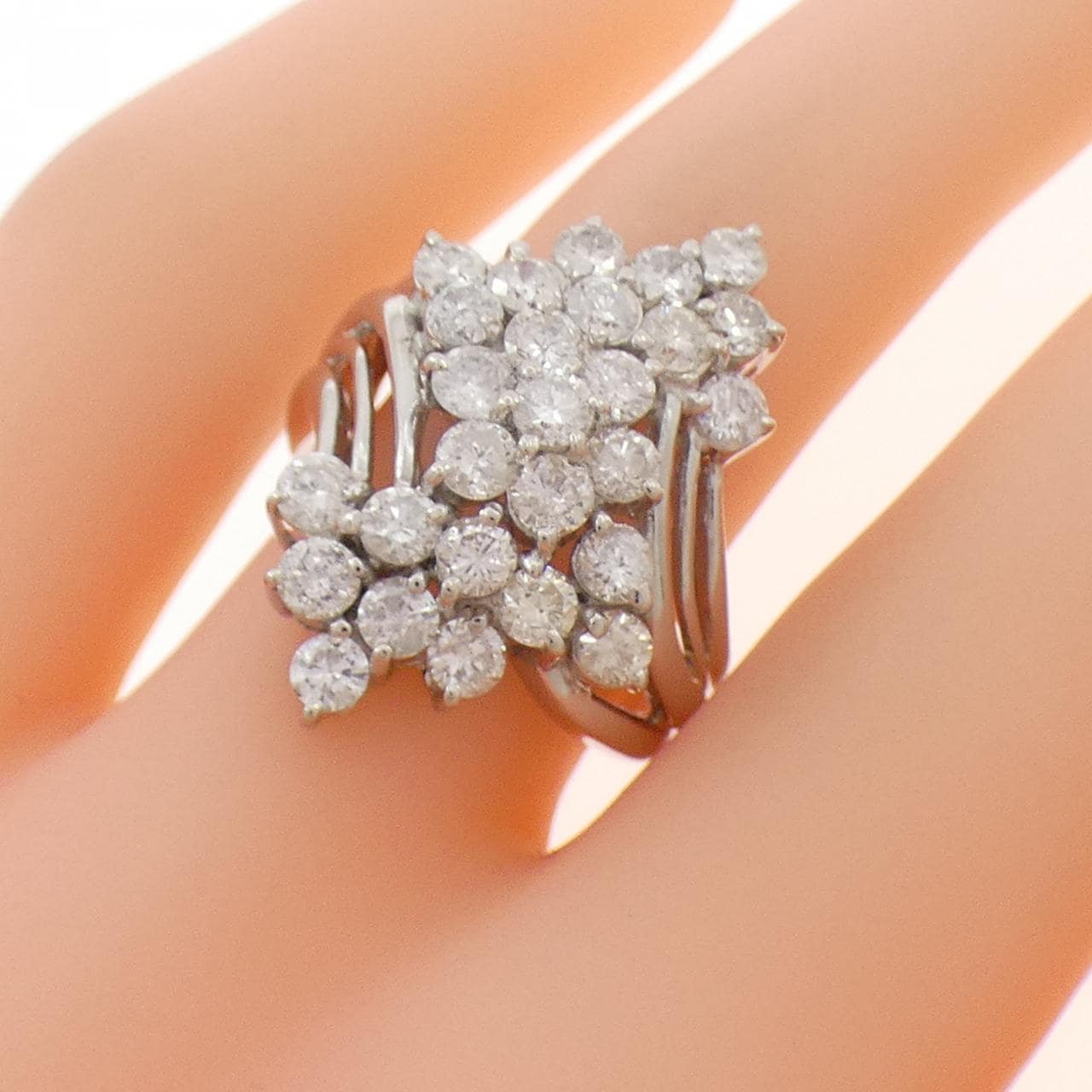 PT900 ダイヤモンド リング 2.00CT