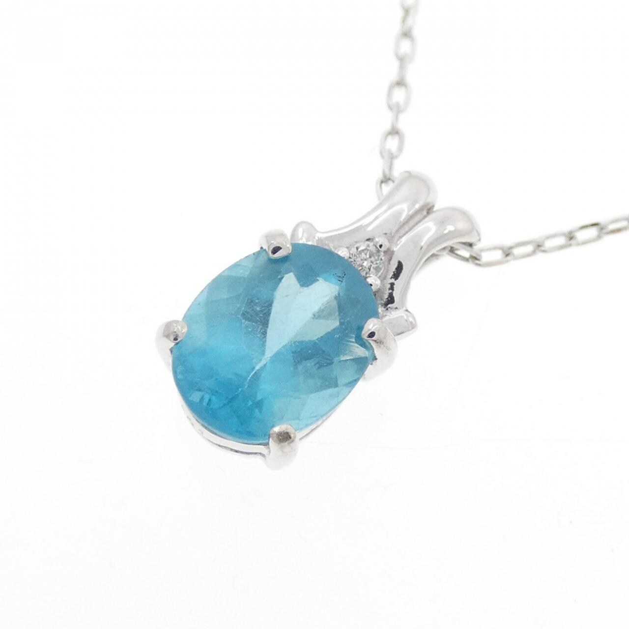 K18WG磷灰石項鏈1.01CT