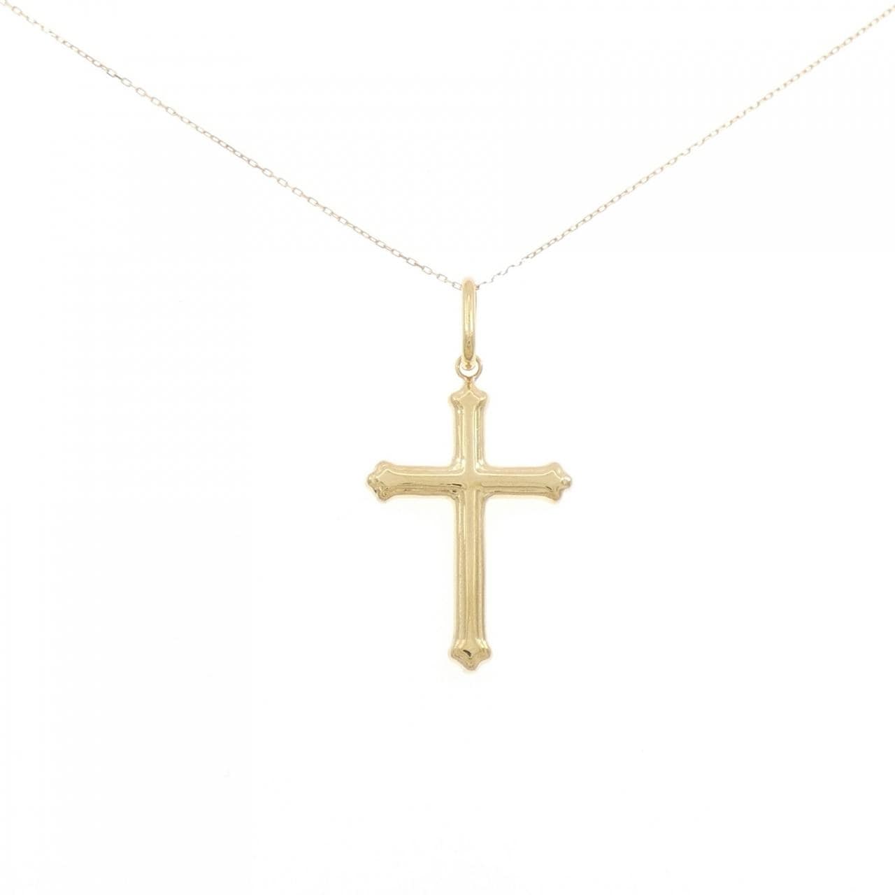 [BRAND NEW] K18YG cross necklace