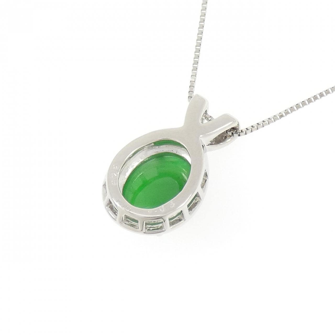 PT900/PT850 ヒスイ ネックレス 3.29CT