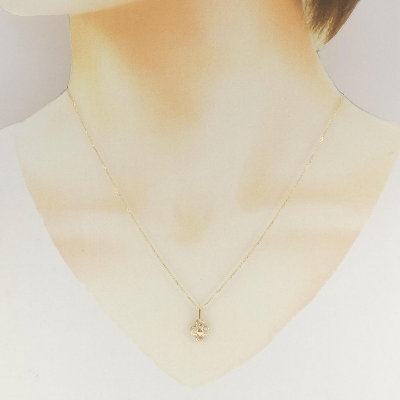 K18YG ダイヤモンド ネックレス 0.20CT