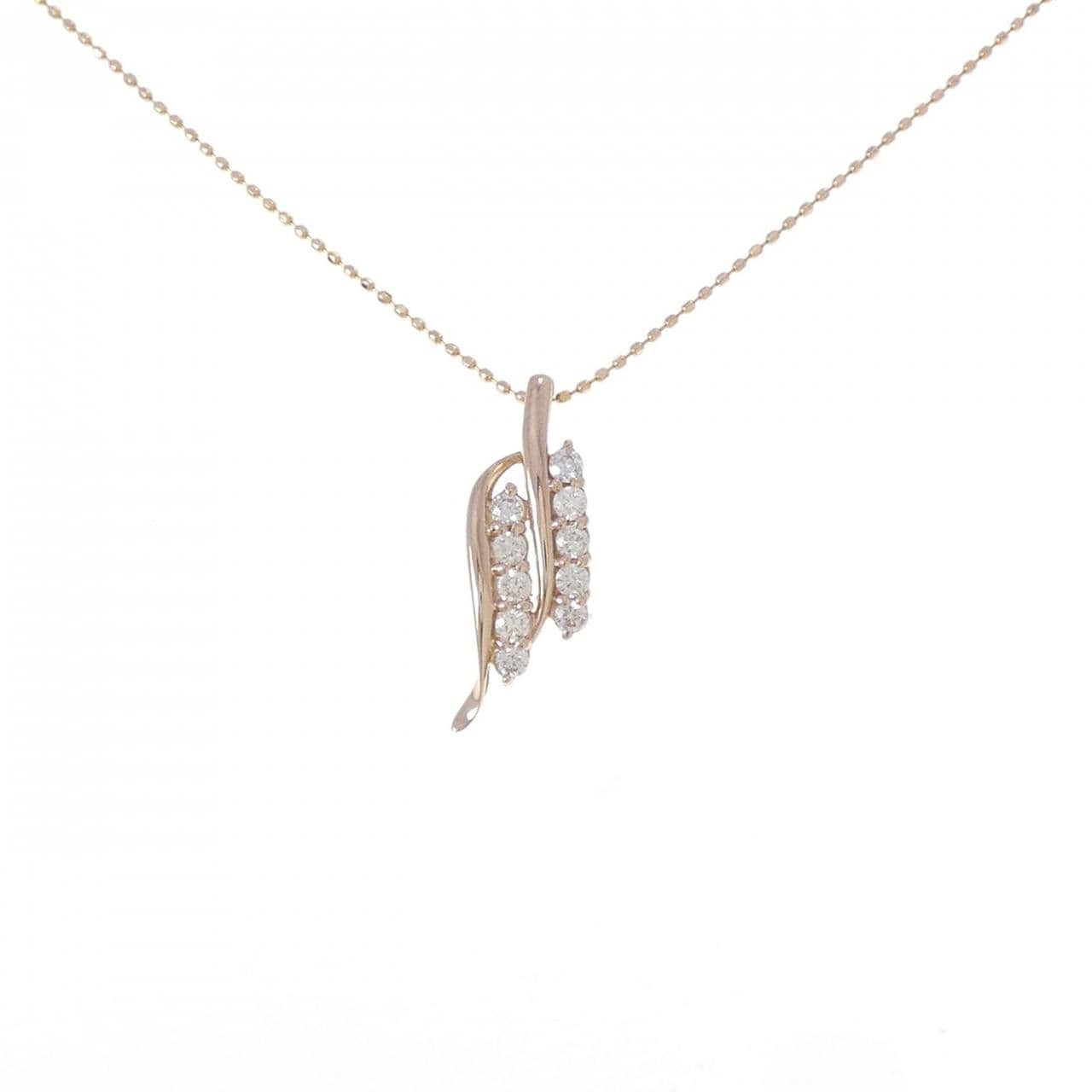 K18PG ダイヤモンド ネックレス 0.31CT