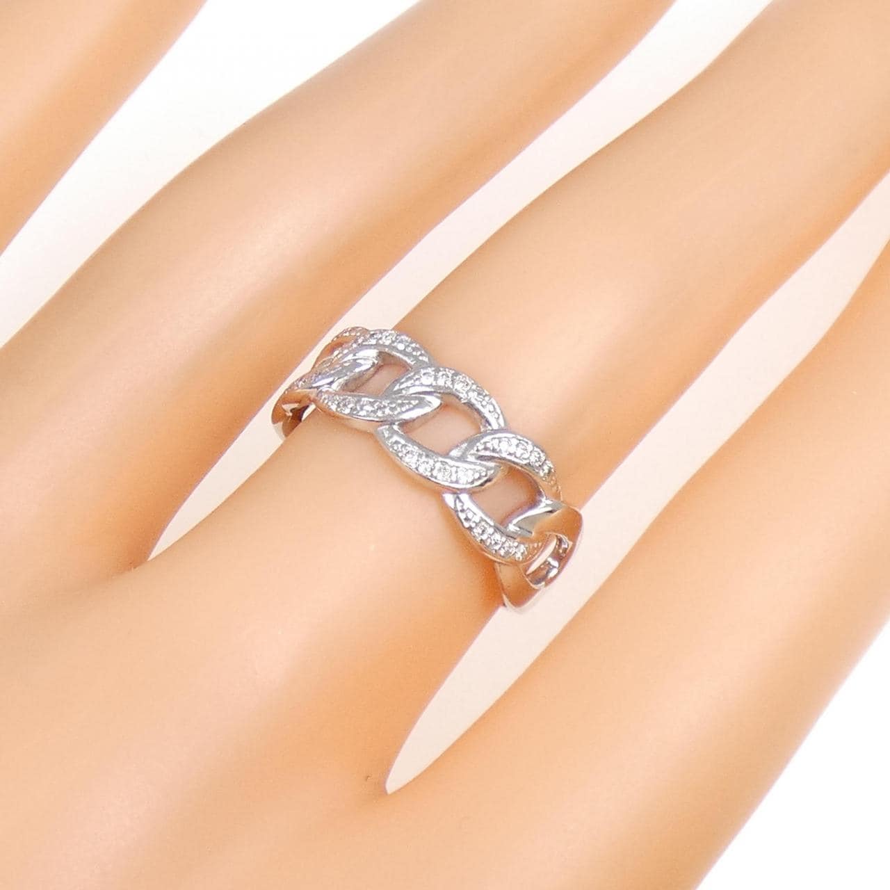 PT950 ダイヤモンド リング 0.12CT