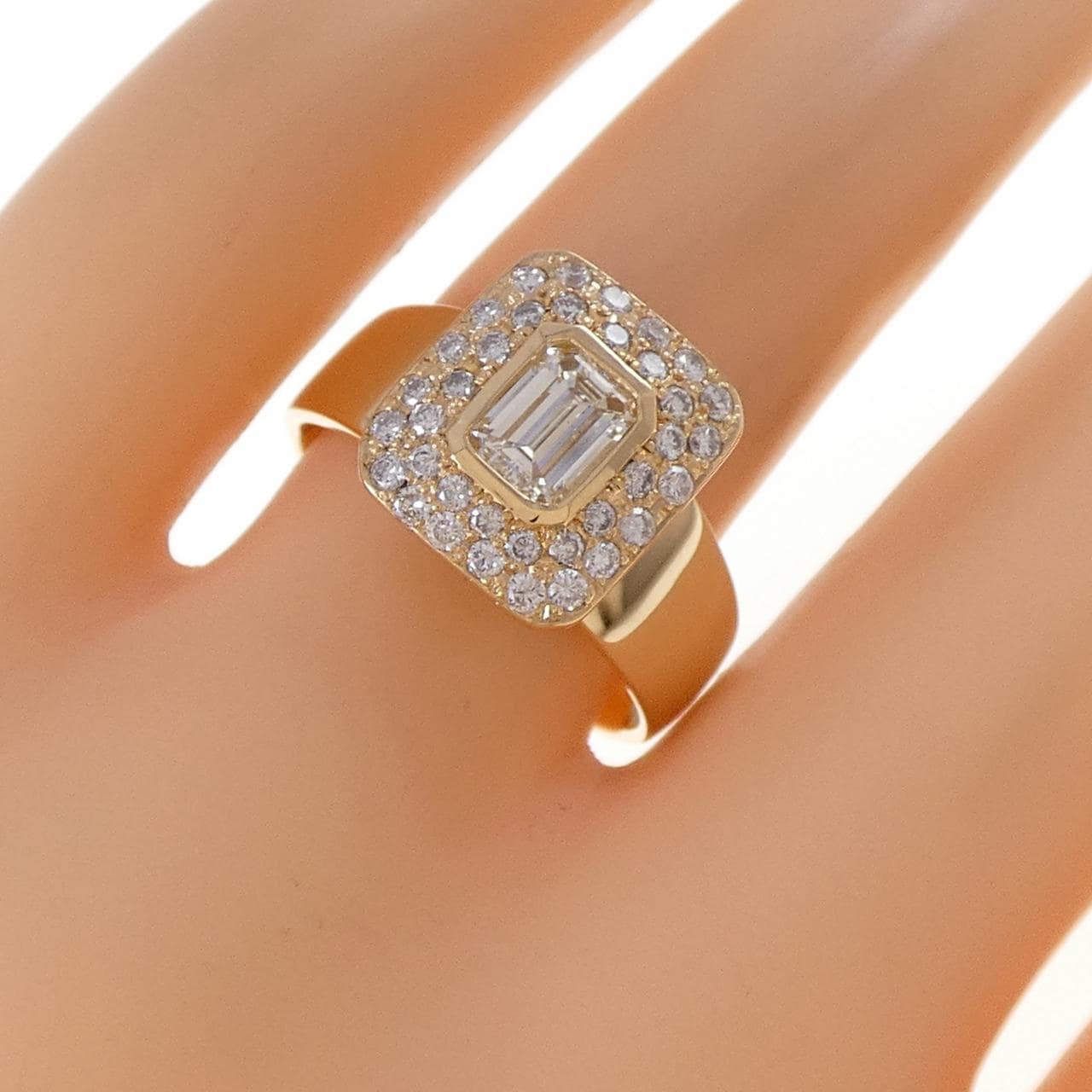 K18YG ダイヤモンド リング 0.50CT